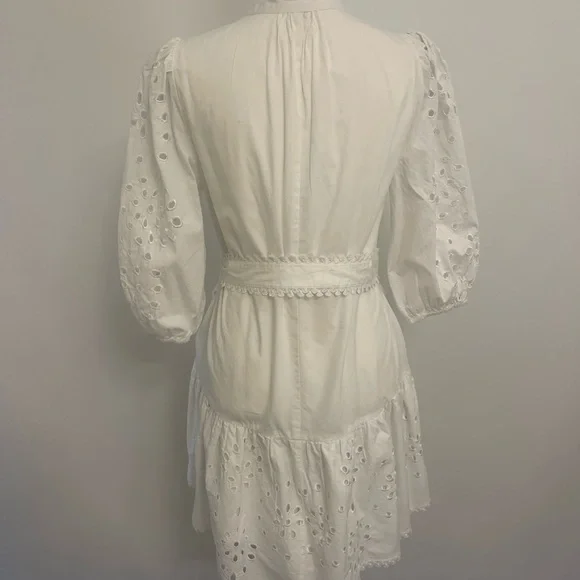 Christian Lacroix White Eyelet Dress - Picture 4 of 5
